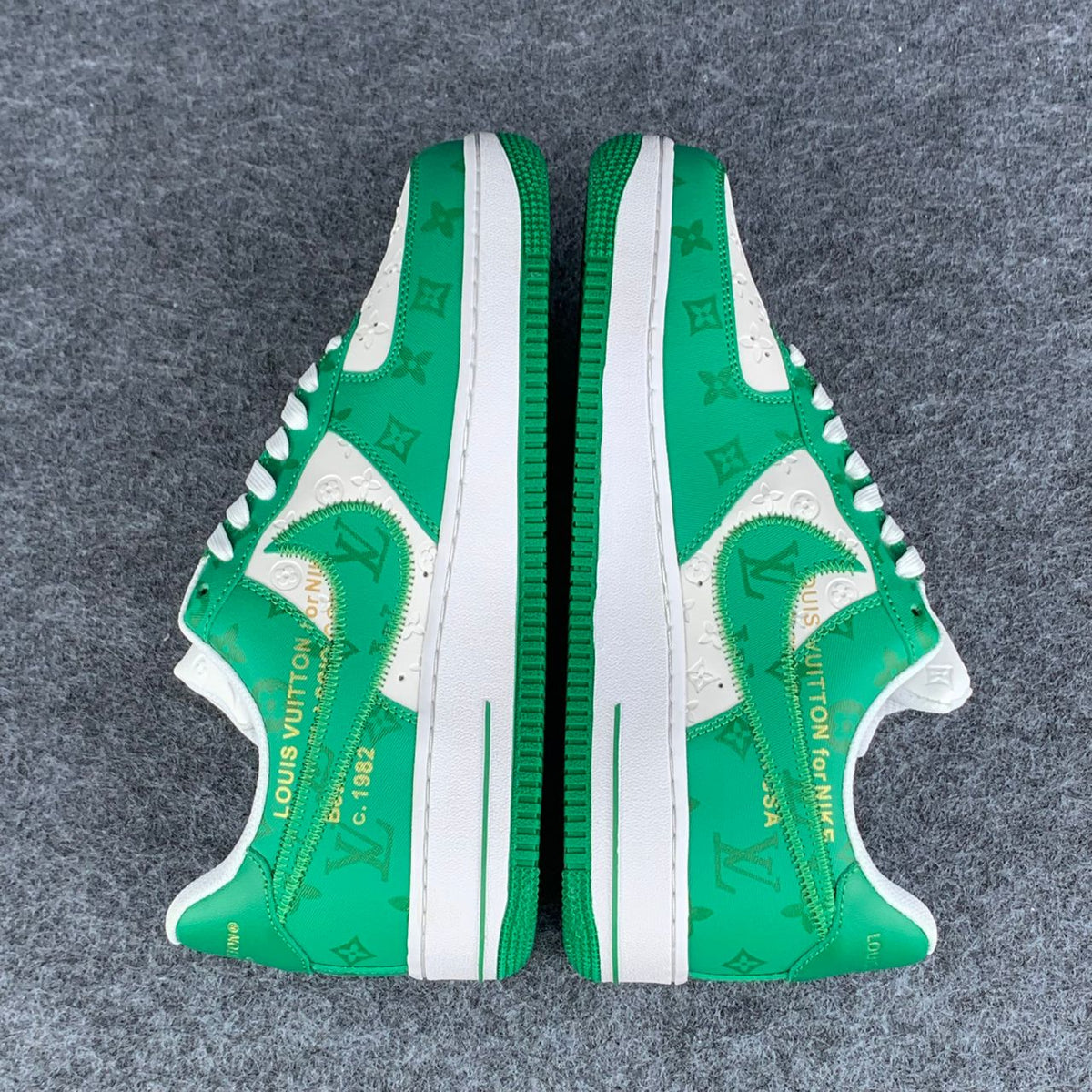 LV x Nike Air Force 1 Low 'White Gym Green'